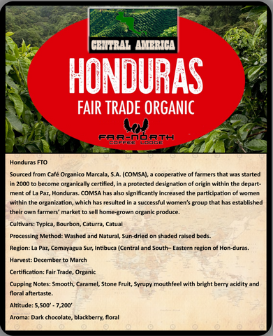 CUSTOM ROAST  "Honduras Organic"